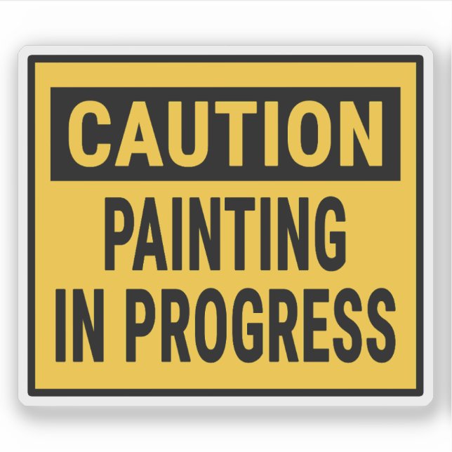 Varningsmålning pågår klistermärken (Framsida)