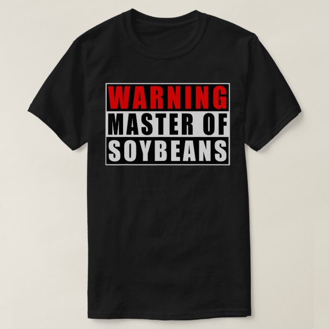 Varningsmästare på sojabönsfonnoter3320 t shirt (Design framsida)