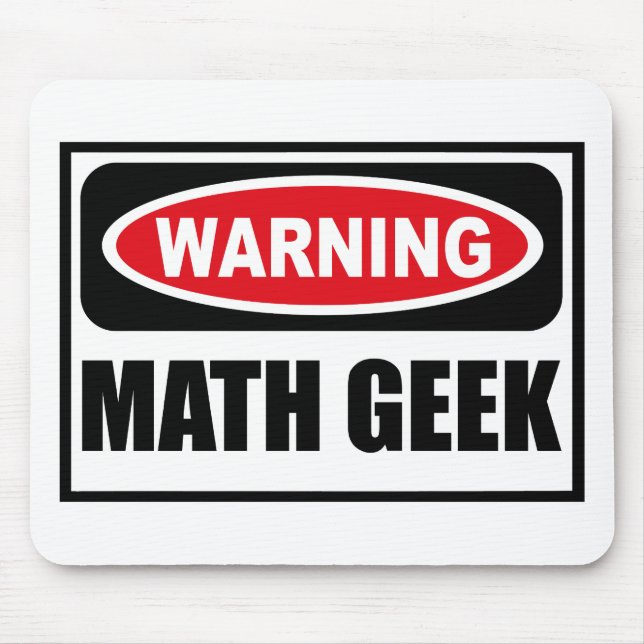 VarningsMATHGEEK Mousepad Musmatta (Framsidan)
