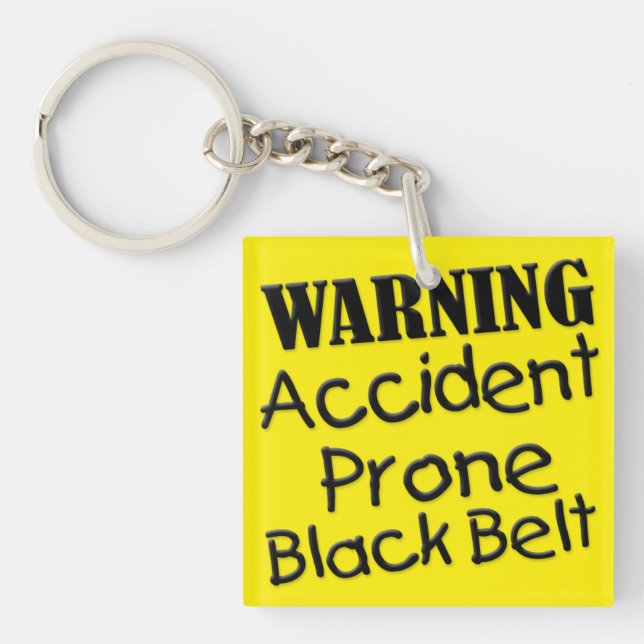 Varningsolyckan Prone Black Bälte (Framsidan)