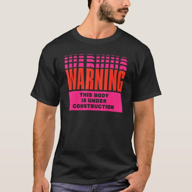 Varningsorgan under konstruktion t shirt (Framsida)