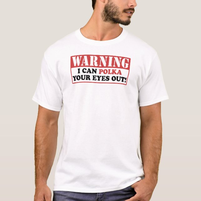 VarningsPolka dina ögon ut Tee Shirt (Framsida)