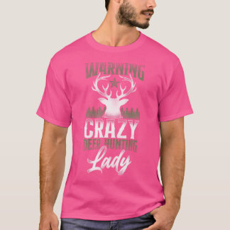 Varningspresent För Jägare Galen Hjort Pojke T Shirt