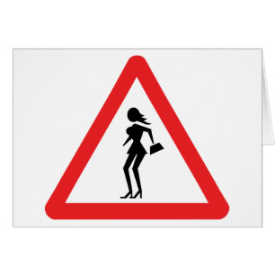 Varningsprostituerat (Attenzione Prostituute) kort