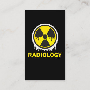 Varningsradiologi Symbol Xray Radiolog Visitkort