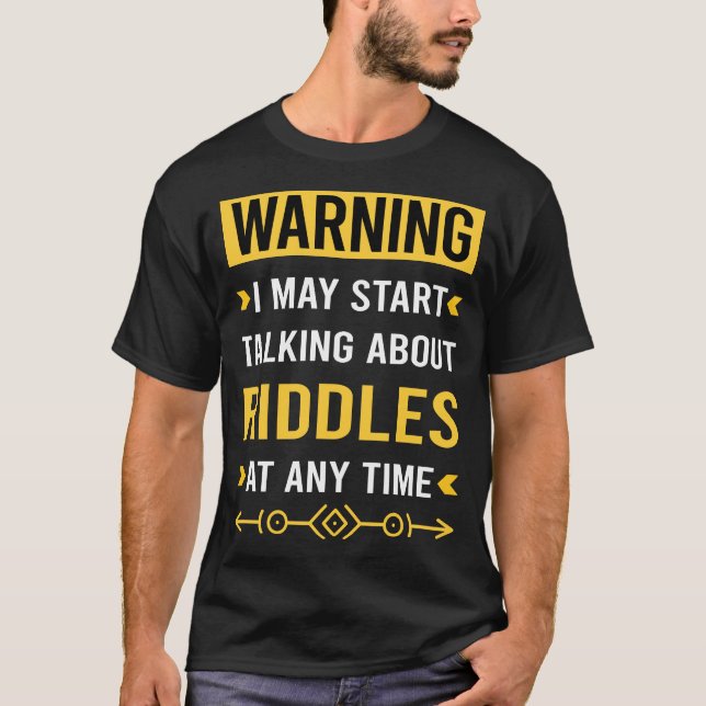 Varningsriddle Riddles T Shirt (Framsida)