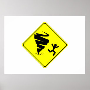 Varningssignal för tornado poster