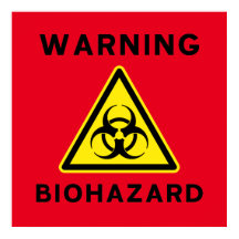 Varningsskylt för biofara Poster