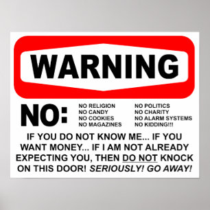 Varningsskylt för inga advokater poster