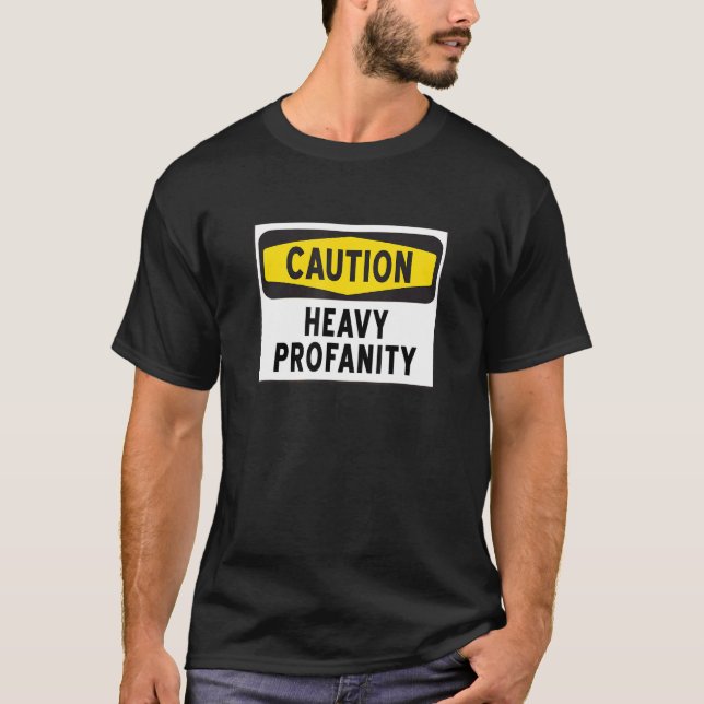 Varningsskylt för kraftig profitering t shirt (Framsida)