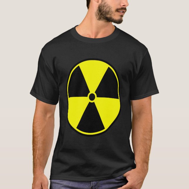 Varningsskylt för  radioaktiv strålning t shirt (Framsida)
