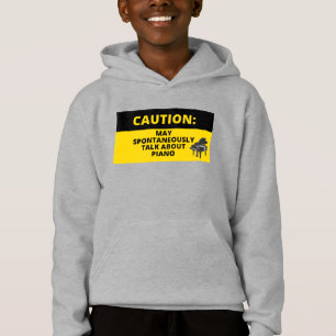 Varningsskylt Funny Grand Piano Pianist Humor T Shirt