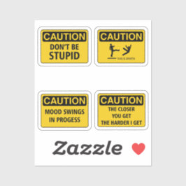 Varningsskylt IV-etikett Klistermärken