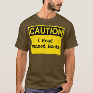 Varningsskylt, jag läste Bokar förbjuden T Shirt