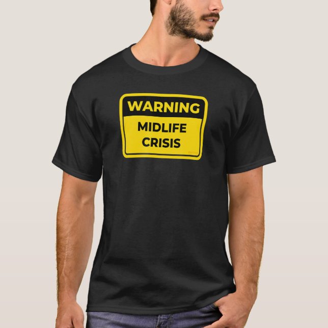 Varningsskylt Joke Humor T Shirt (Framsida)