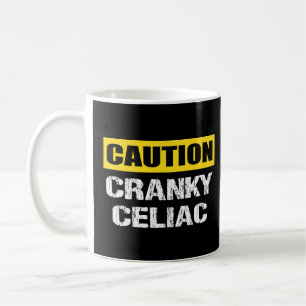Varningsskylt på Celiac Funny Kaffemugg