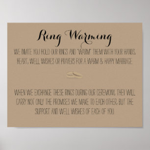 Varningsskylt ring poster