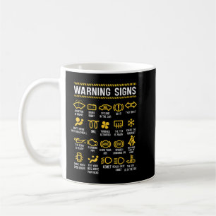 Varningsskyltar 101 Funny bilmekanik Kaffemugg