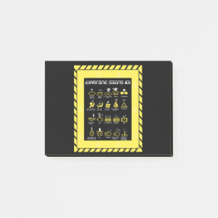 Varningsskyltar 101 post-it block