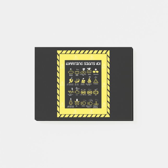 Varningsskyltar 101 post-it block (Framsida)