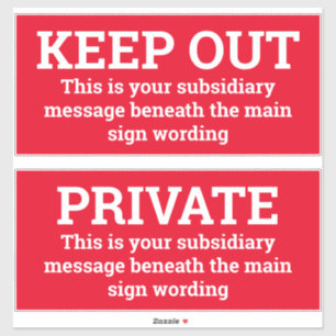 Varningsskyltara - Två tecken som fästen Klistermärken