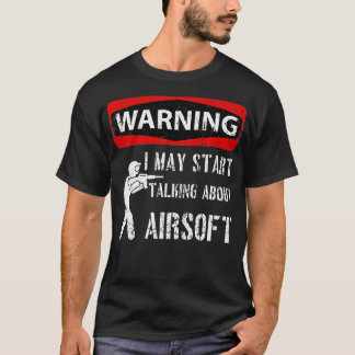 Varningsskylten kan börja prata om Airsoft Airso T Shirt