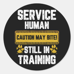 Varningsskyltning Hund Tr kan användas för Bita av Runt Klistermärke