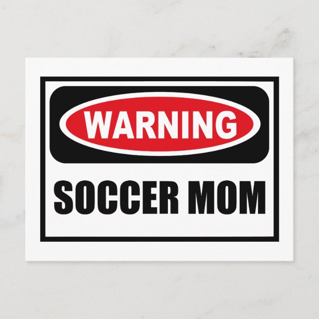VarningsSOCCER MAMMA vykort (Framsida)