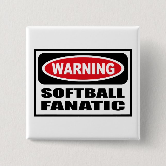 VarningsSOFTBALLFANATIKERN knäppas Knapp (Framsida)