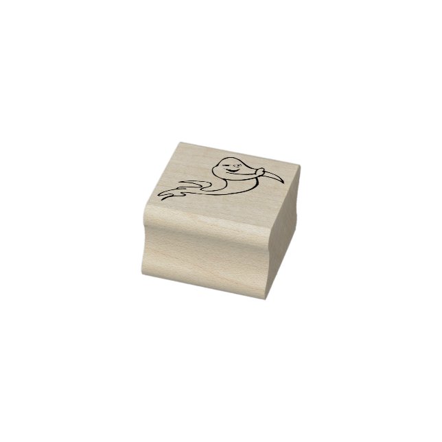 Varningsspökillustration konst frimärke stämpel (Stämpel)