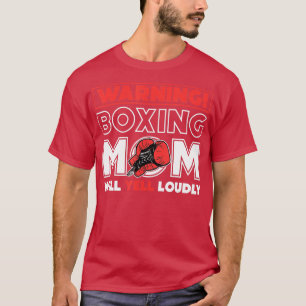 Varningsstarten Mamma kommer att gula högt när Flä T Shirt