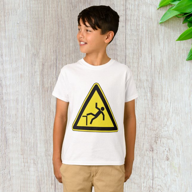 Varningsstreck för fotgängare t shirt (Skapare uppladdad)