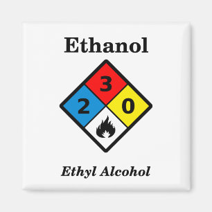 Varningssymbol för Ethanol MSDS Magnet