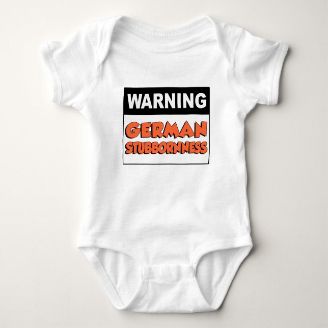 VarningstyskStubbornness T-shirt (Framsida)