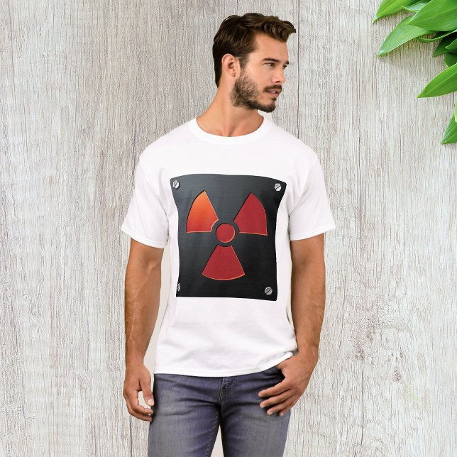 Varningsymbol för strålning Industriell metallskyl T Shirt (Skapare uppladdad)