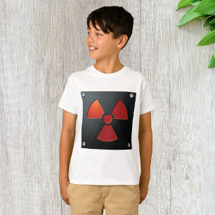 Varningsymbol för strålning Industriellt metallsky T Shirt