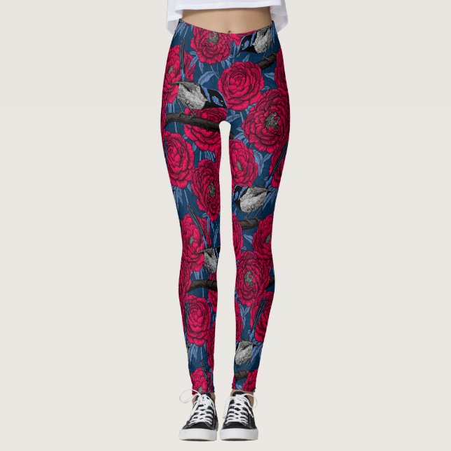 Varor i peonien leggings (Framsida)