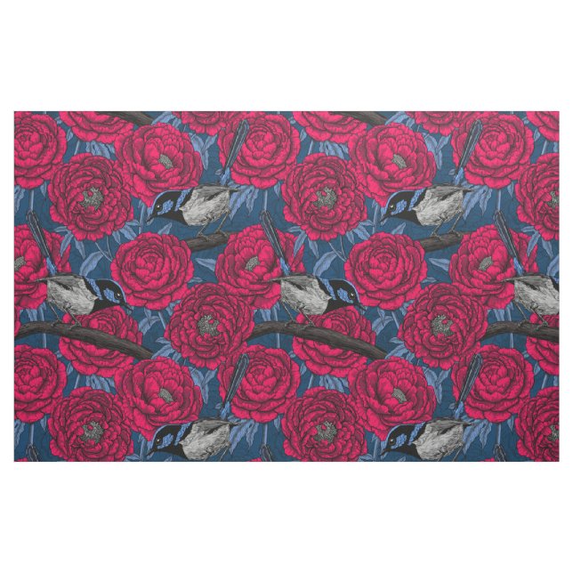 Varor i peonien tyg (Fat Quarter)