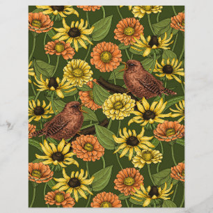 Varor och blommor på grönten