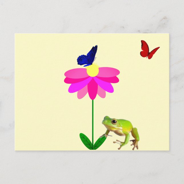Varor och blomsterkort vykort (Framsida)