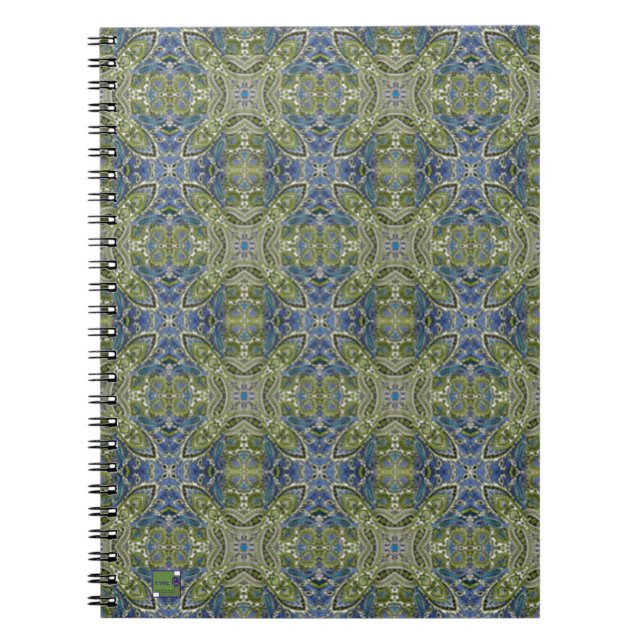 VårPaisley anteckningsbok Med Spiral (Framsidan)