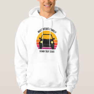 Vårpaus Road Trip Solnedgång Anpassad Hoodie