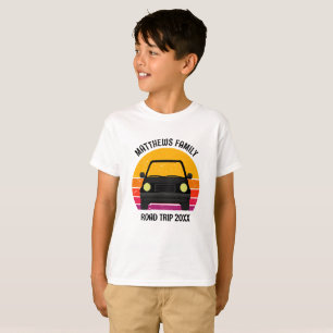 Vårpaus Road Trip Solnedgång Anpassade Barn T Shirt