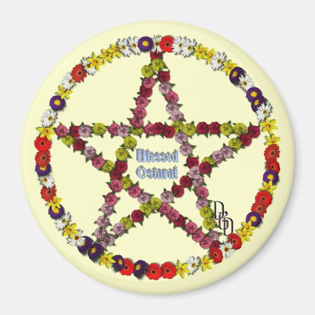 Vårpentagram Magnet (Framsidan)