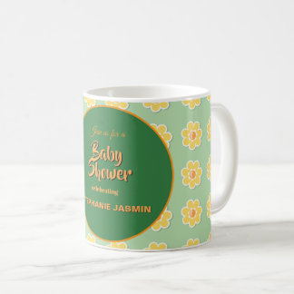 Vårprästkragar på pastell-sagegrön kaffemugg