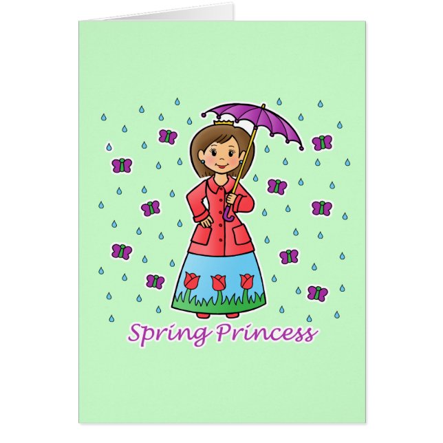 VårPrincess Hälsningskort (Framsidan)