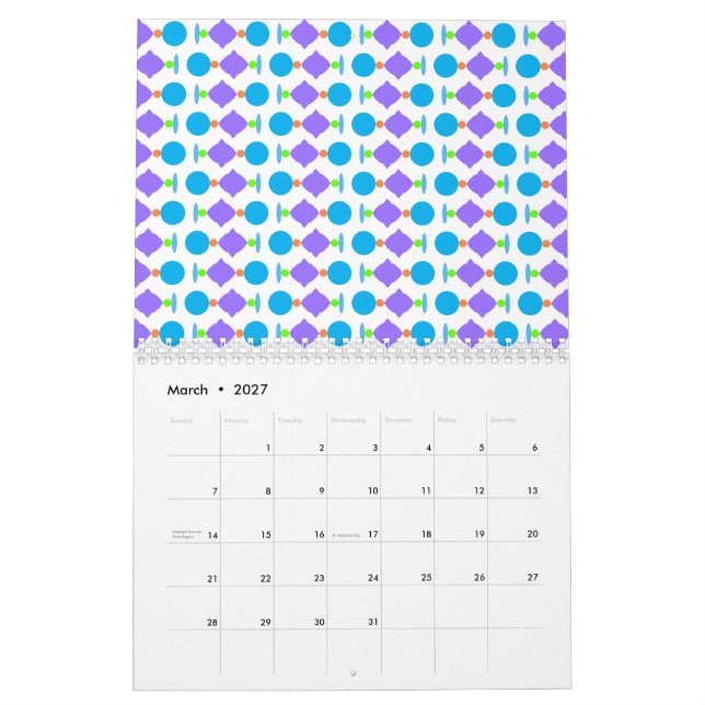 Vårprydnadar Kalender (Mar 2027)