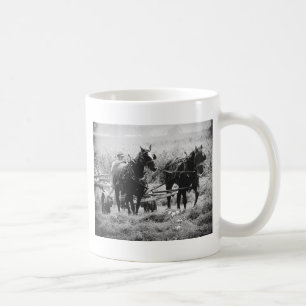 Värptid i svartvitt kaffemugg