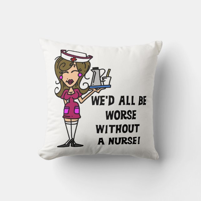Värre utan sjuksköterska kudde (Framsida)