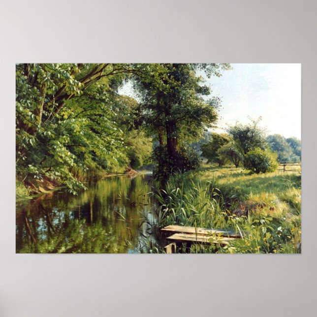 Vårreflektion av Peder Mork Monsted Poster (Framsidan)